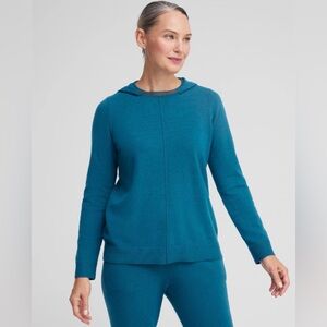 Chico’s Zenergy Luxe® Cashmere Blend Hooded Sweater